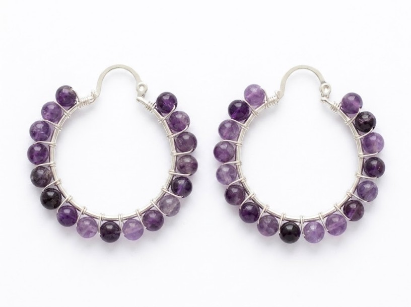 Argollas Amatista